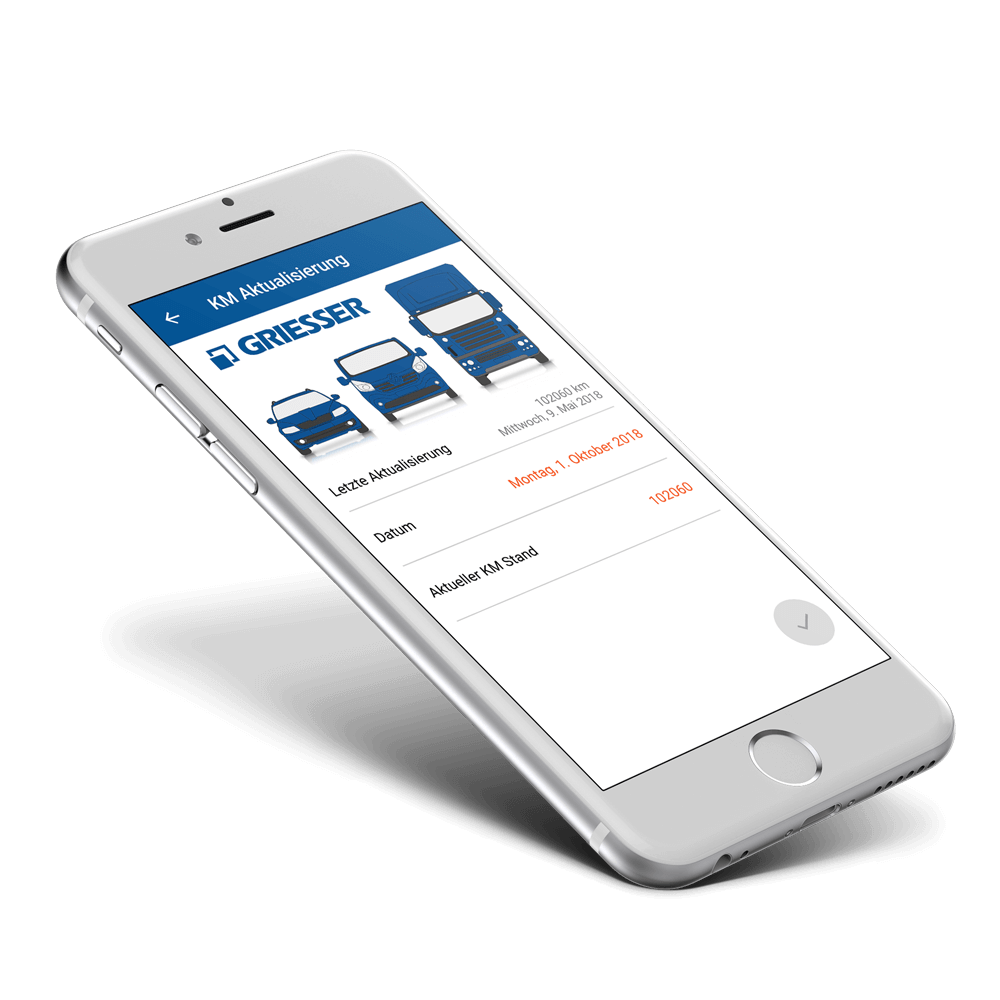 Driver App - KM Aktualisierung